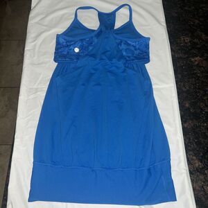 Lululemon No Limits Tank, Built In Bra, Blue, Size 4